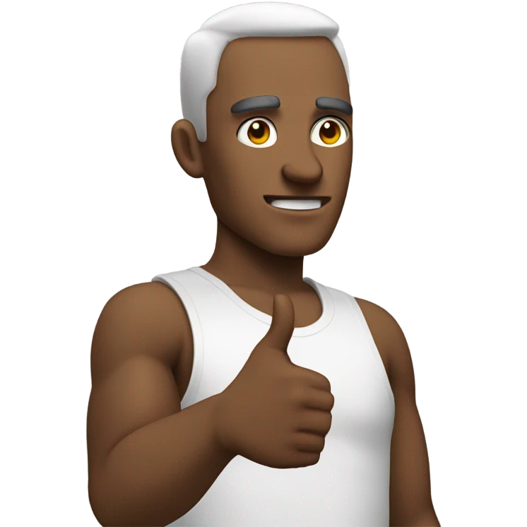 Guy giving thumbs down emoji