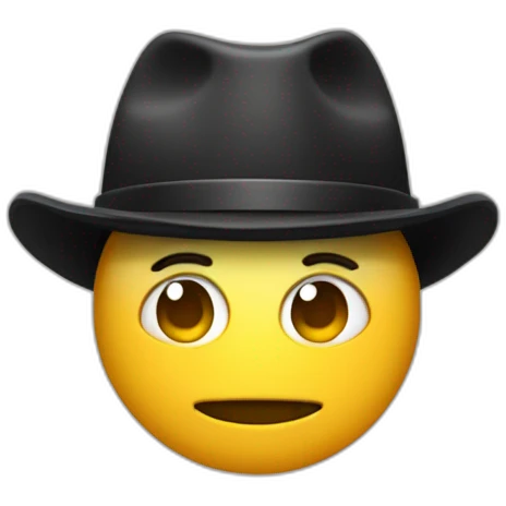 Ladrón con antifaz y gorro negro con un saco de dinero emoji