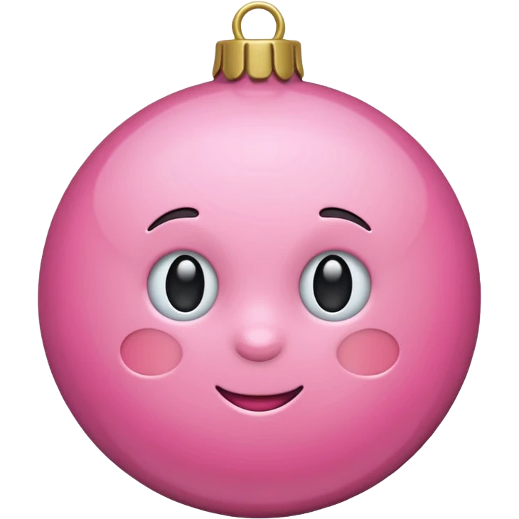 Christmas pink emoji