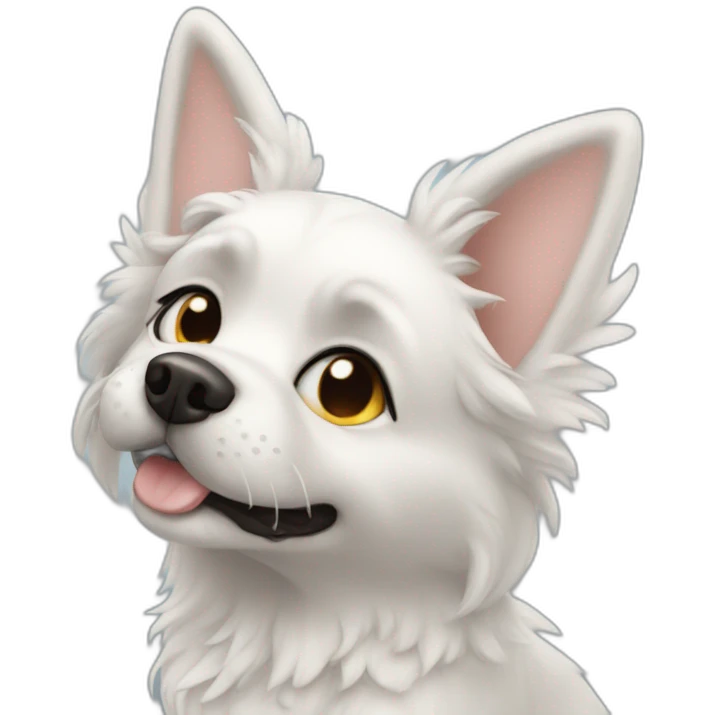 Dog angel emoji