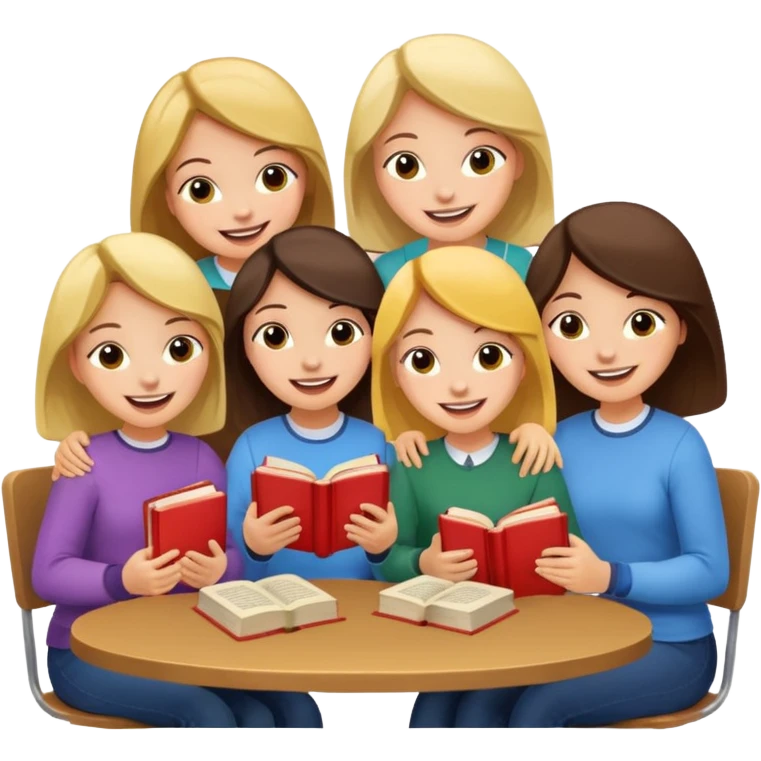 books club girls only under the table  emoji
