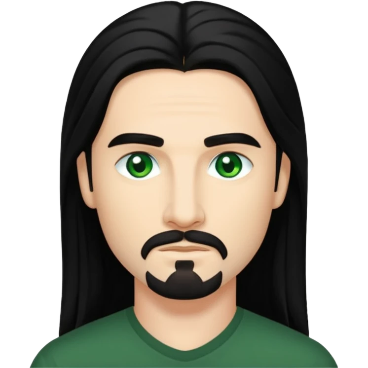 Kevin Richardson green eyes, long black hair emoji
