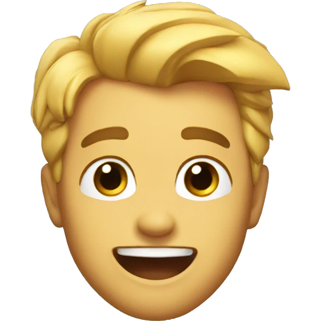 Make him look super excited  emoji