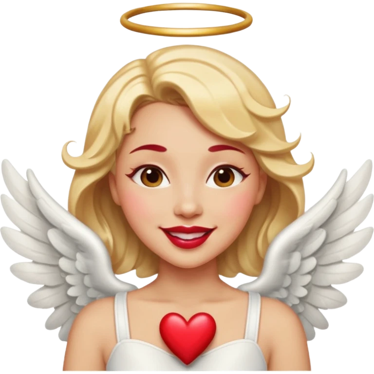👱🏼 🩷 😘💋✨☀️🪽 emoji