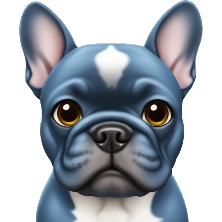Blue French bulldog emoji