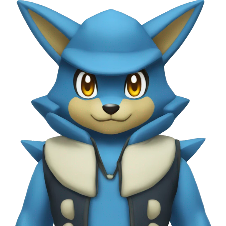 Lucario full body emoji