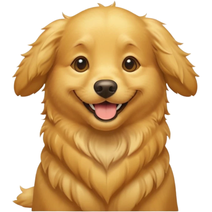 I want an emoji of a goldenretriever who is very happy emoji