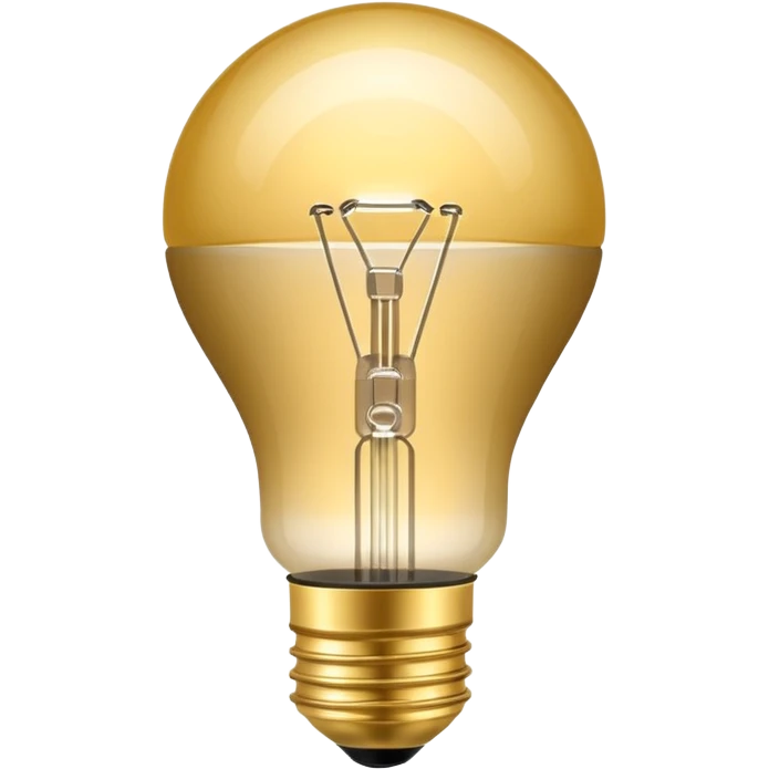 Smart Bulb gold emoji