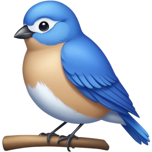 Blue bird emoji