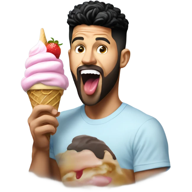 Steven Furtick licking ice cream emoji