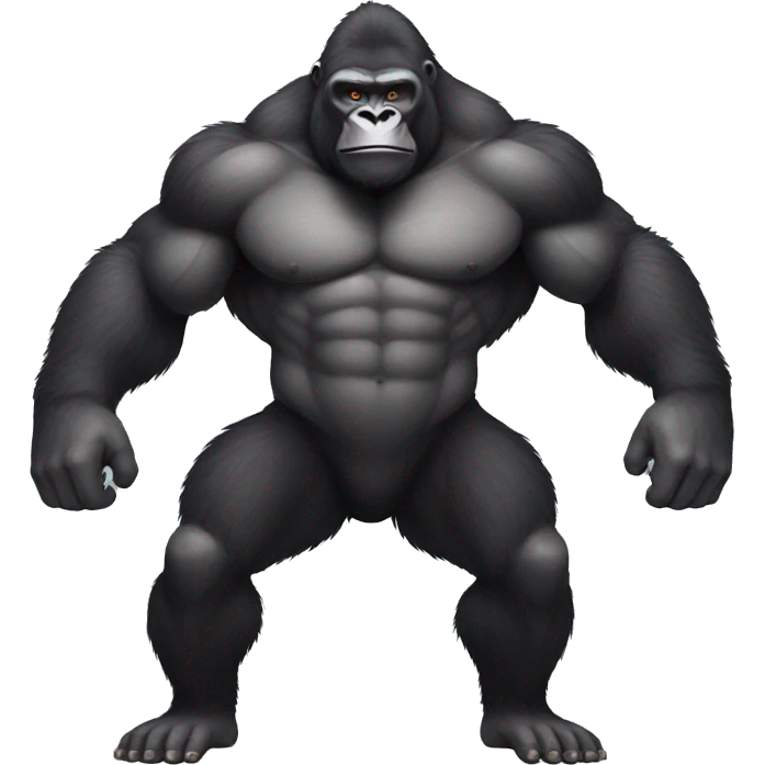 Buff Gorilla Full Body emoji