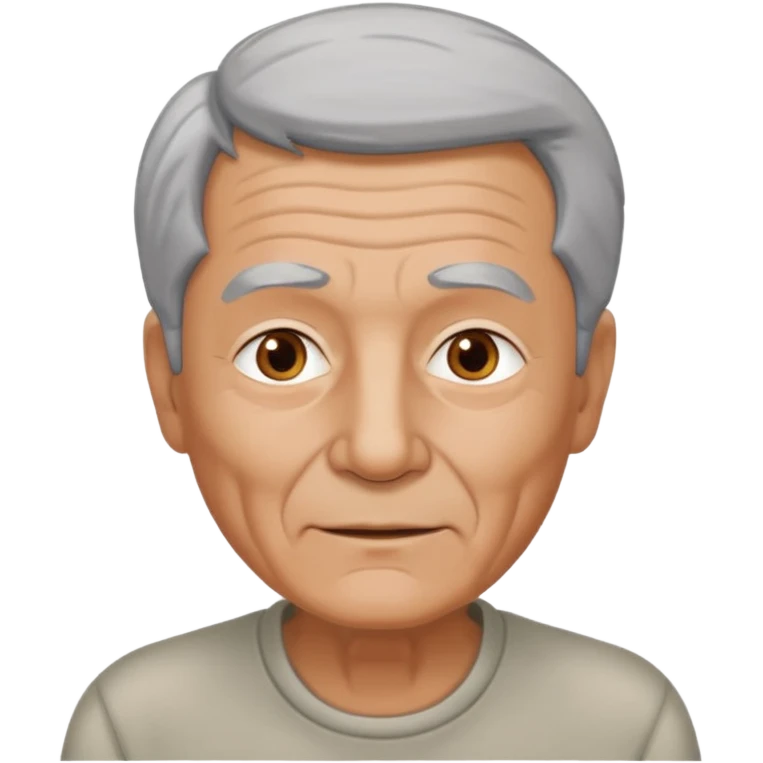 una imagen de un abuelo de 63 años sin bata medica emoji