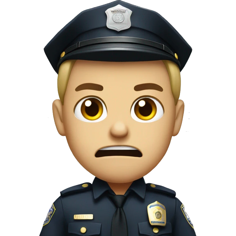 Angry cop emoji