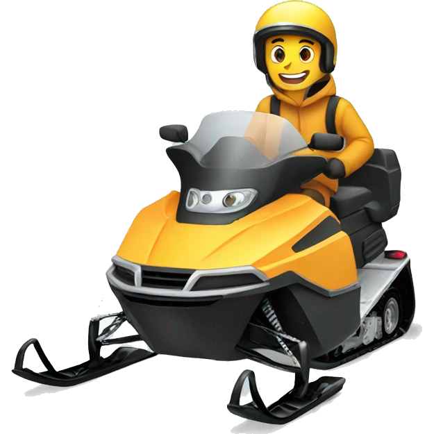 Snow mobile emoji