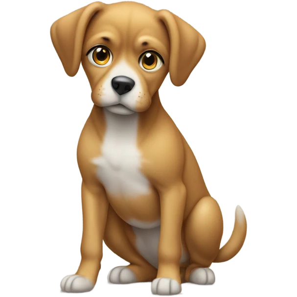 Dog peeing emoji