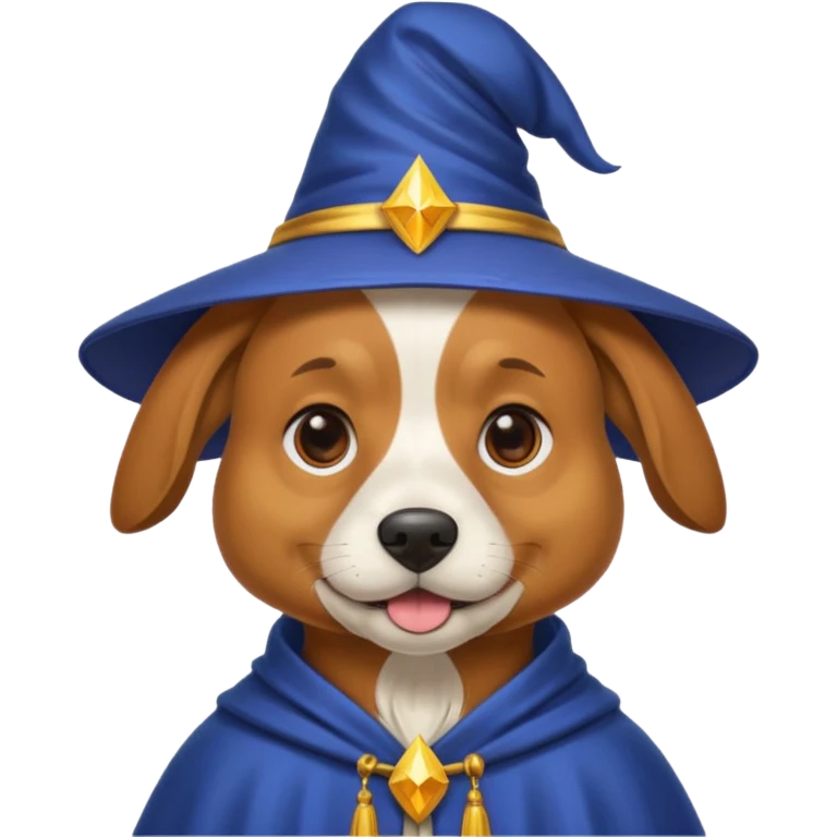 Dog wizard emoji