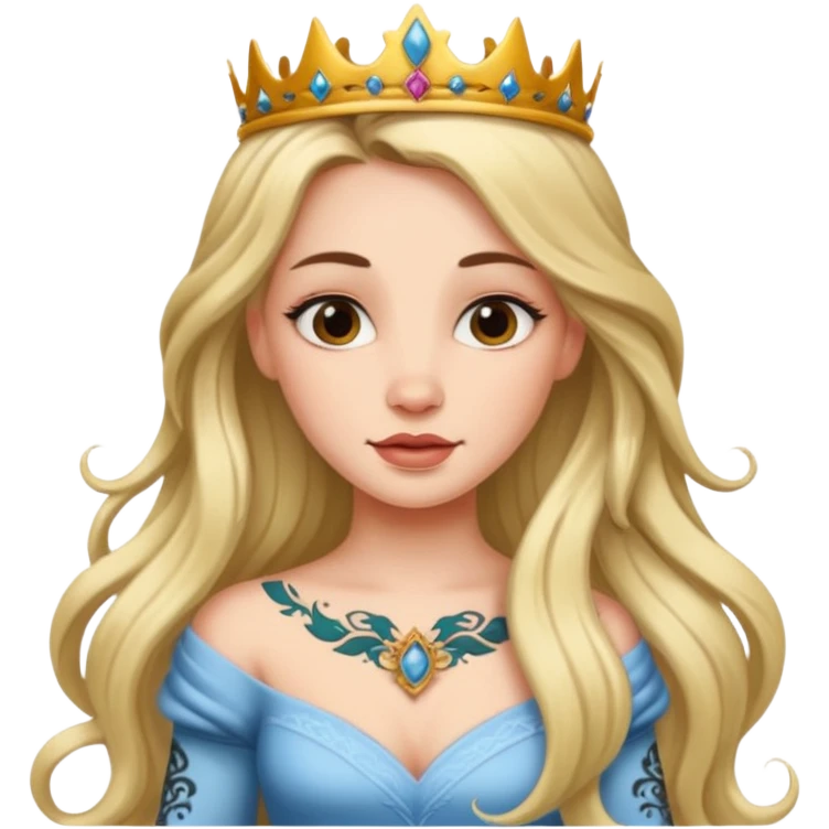 Tattooed princesses emoji