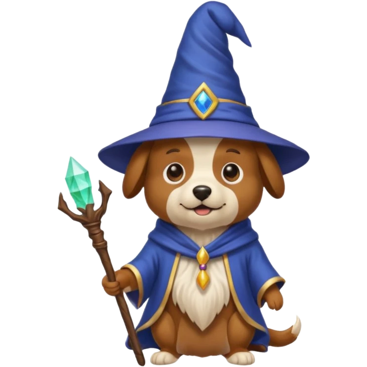 Dog wizard emoji