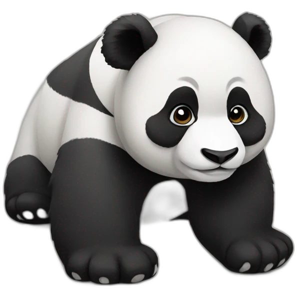 Panda is lazy emoji