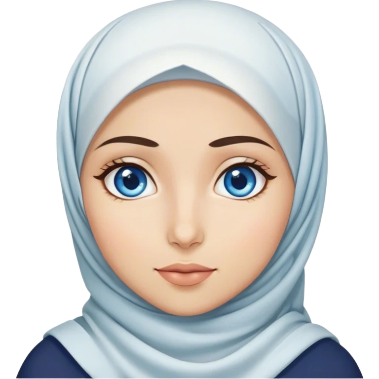 Turkish beautiful finish Konya girl blue eyes with hijab and islamic dress she says omg  emoji