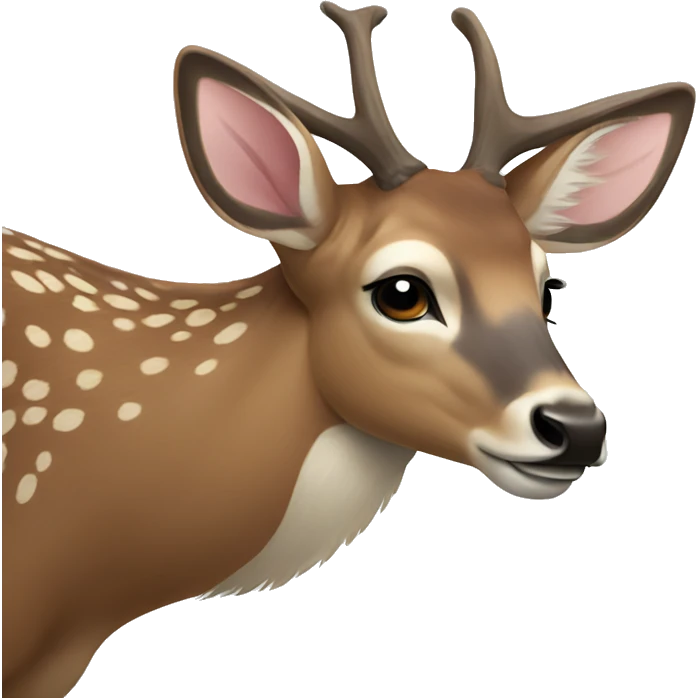 Deer happy  emoji