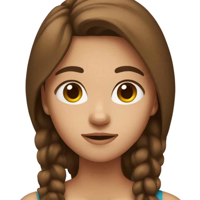 girl with brown hair emoji