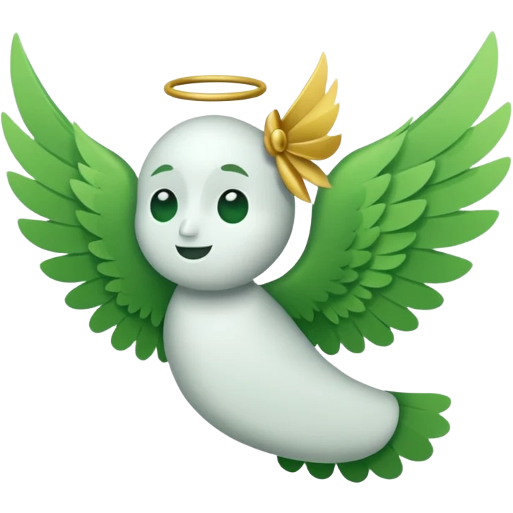 Cash flying away with wings emoji