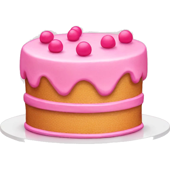 Pink cake emoji