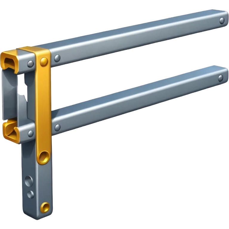 steel beam, shiny metallic emoji