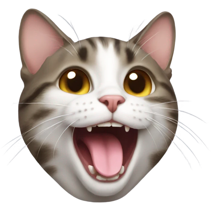 Cat with tongue out emoji
