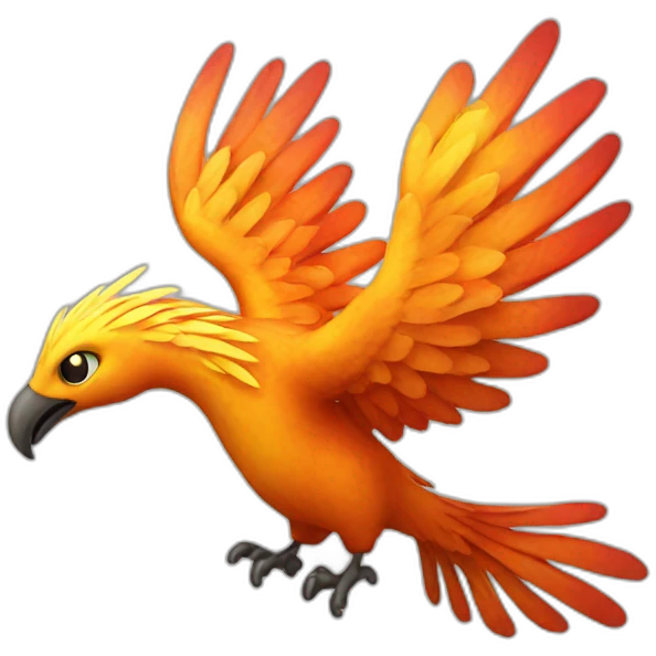 a phoenix bird coding emoji