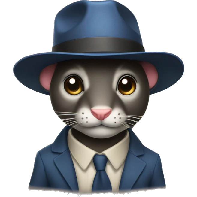 Um rato com chapeu  emoji