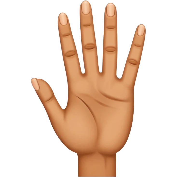 Four fingered hand emoji