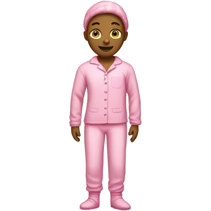 pink person in pink pajamas emoji