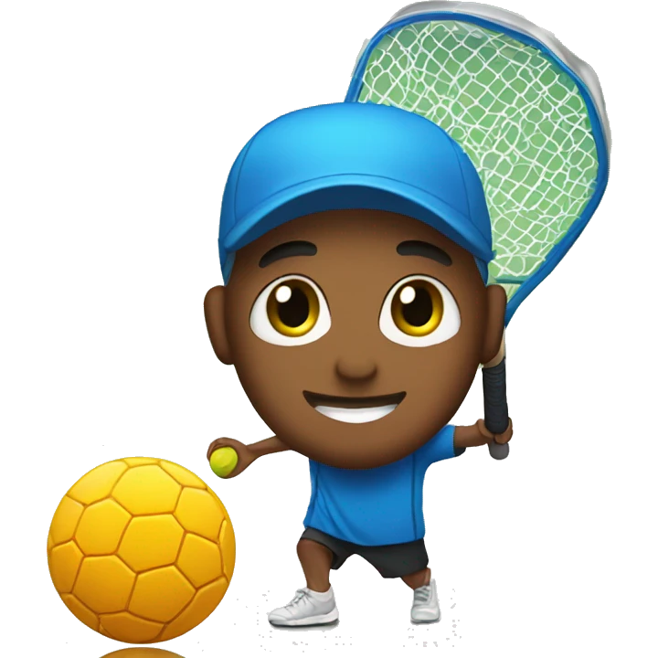 Me playing Pickleball  emoji