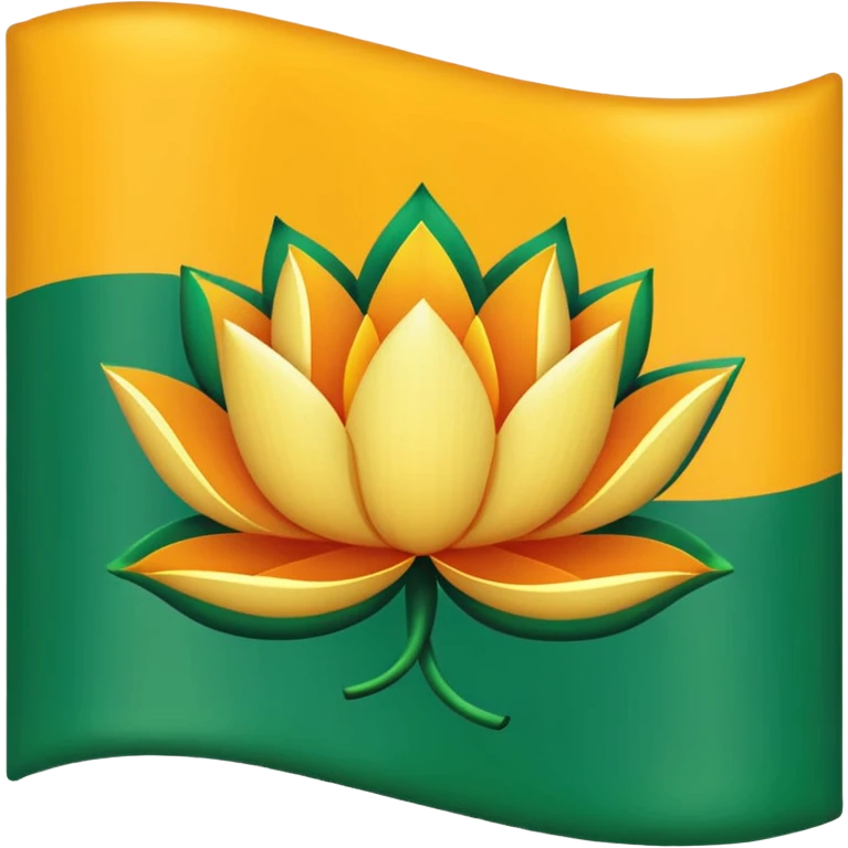 Bjp Lotus flag emoji emoji