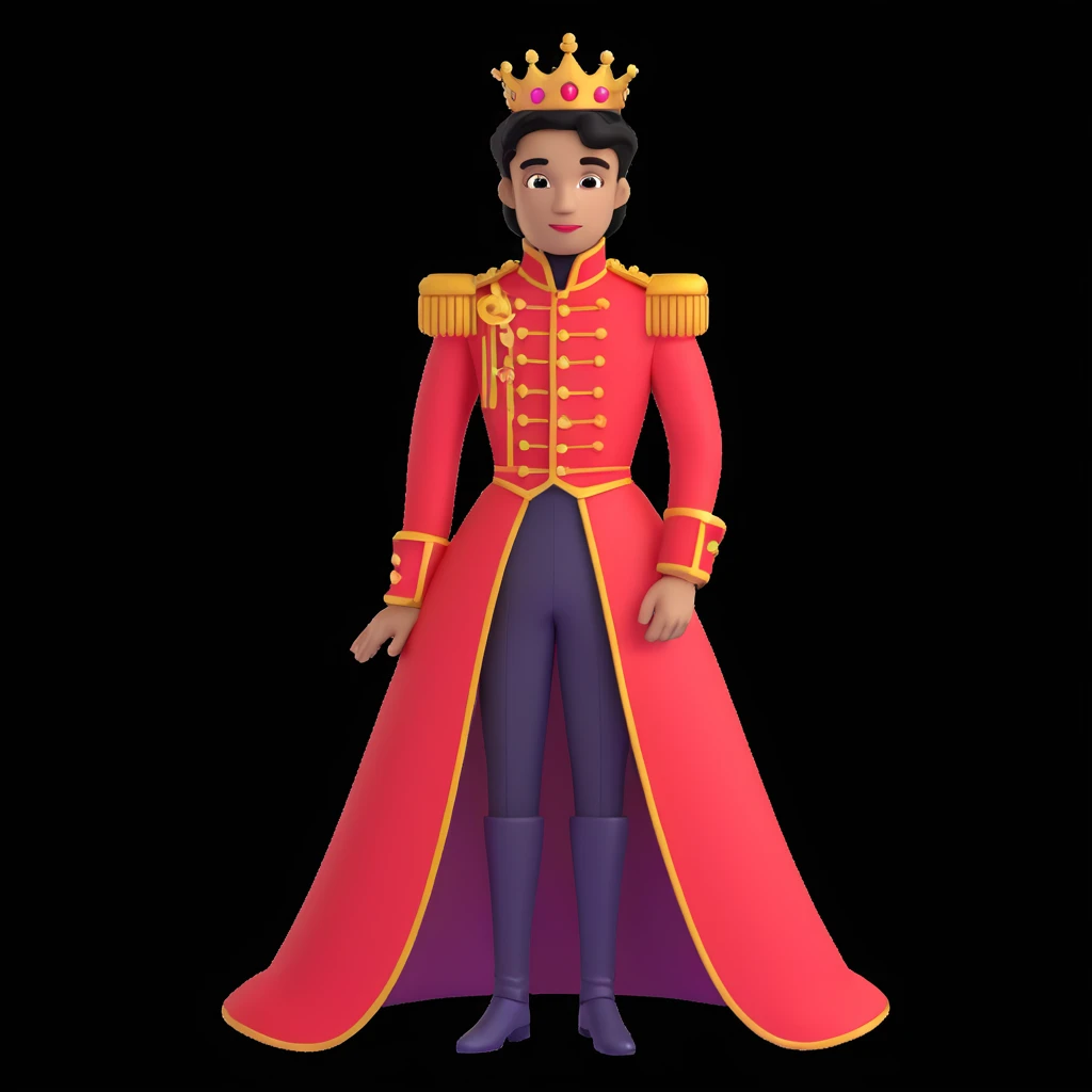 prince in red dress, royal background emoji