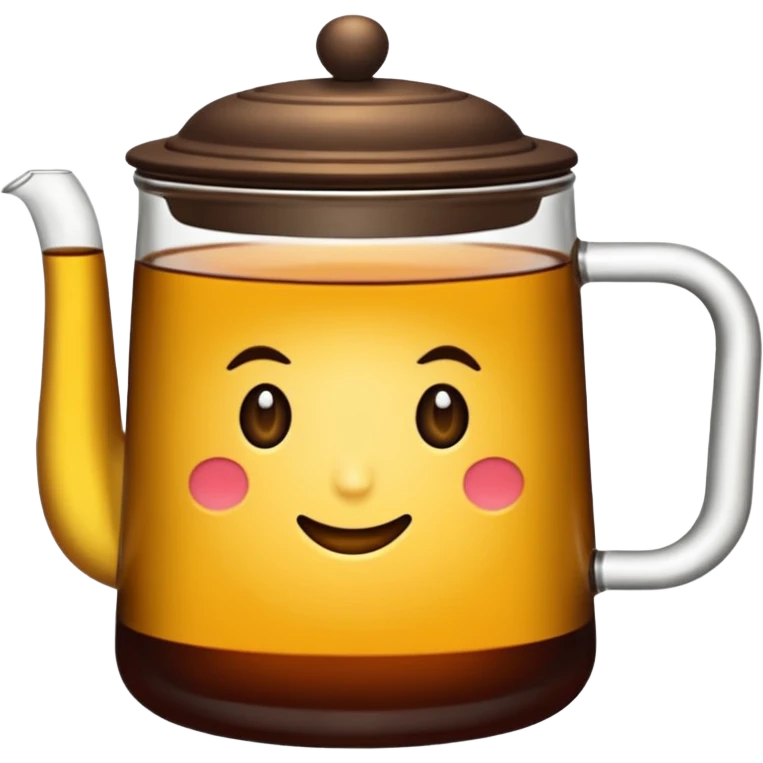 Cam kum saati gibi bir bardak içinde siyah çay var emoji