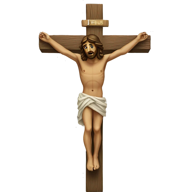 Jesus on cross emoji