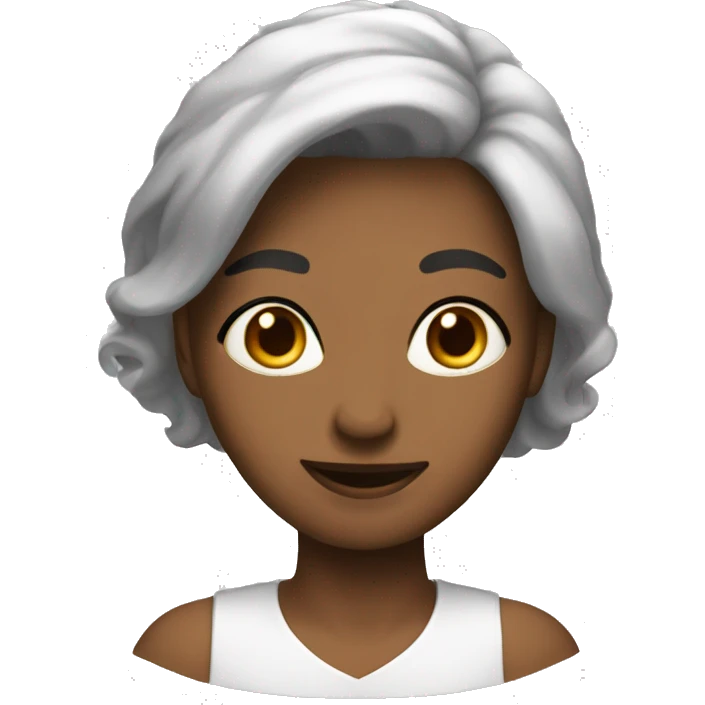 черноволосая девушка  emoji
