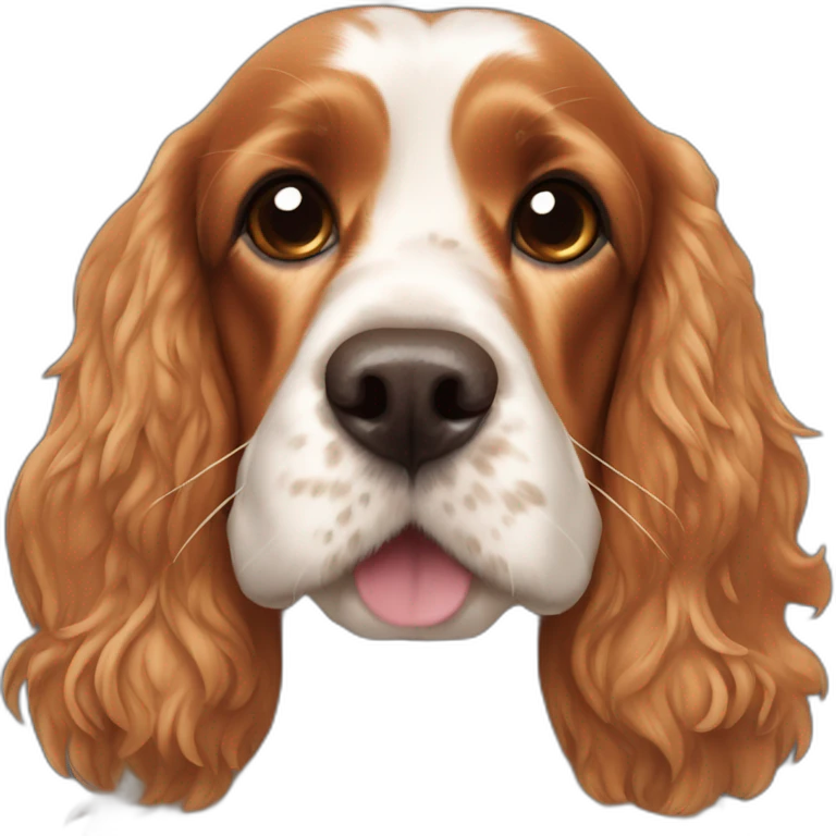 Ginger English Cocker Spaniel emoji