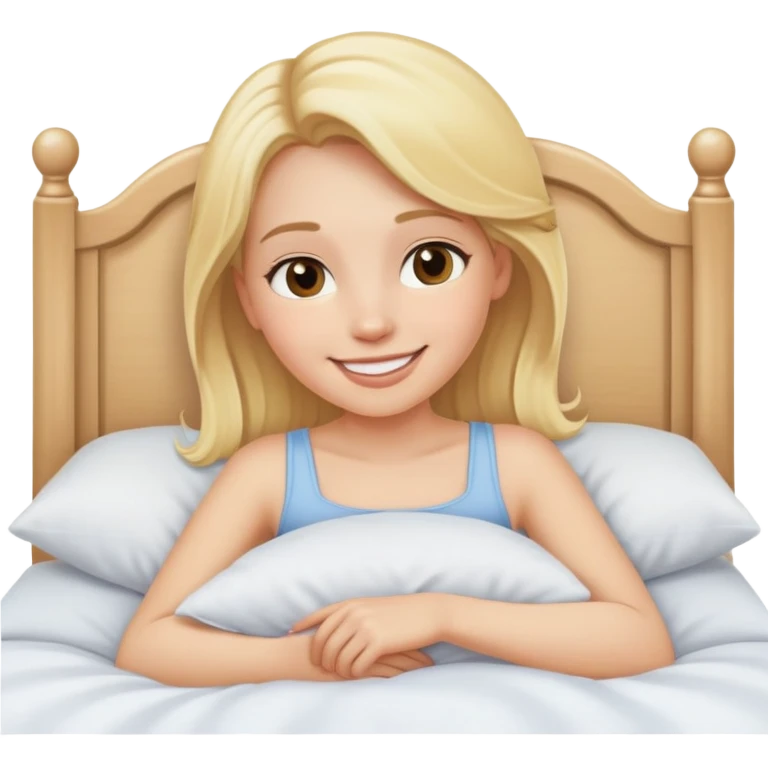 girl in bed emoji