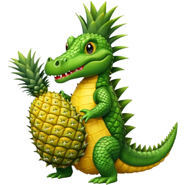 crocodile whole bodypineapple emoji