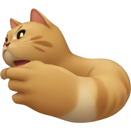 Gato mordiendo mano emoji