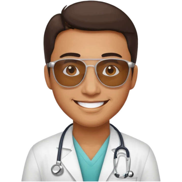 doctor with sunglasses emoji