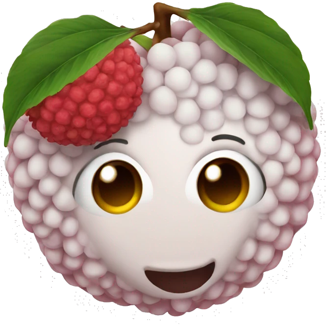 Lychee emoji