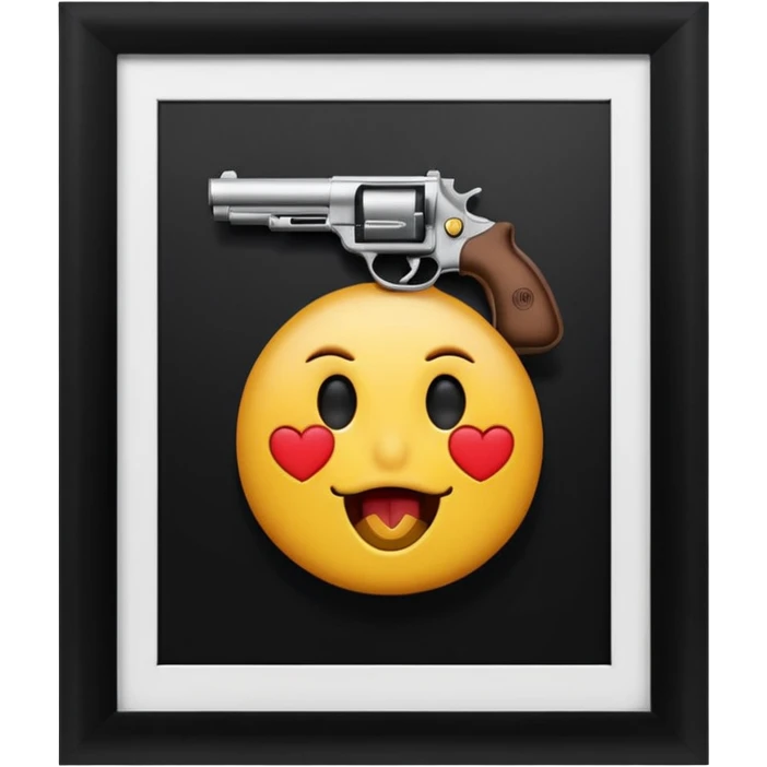 Emoji with gun in mouth emoji