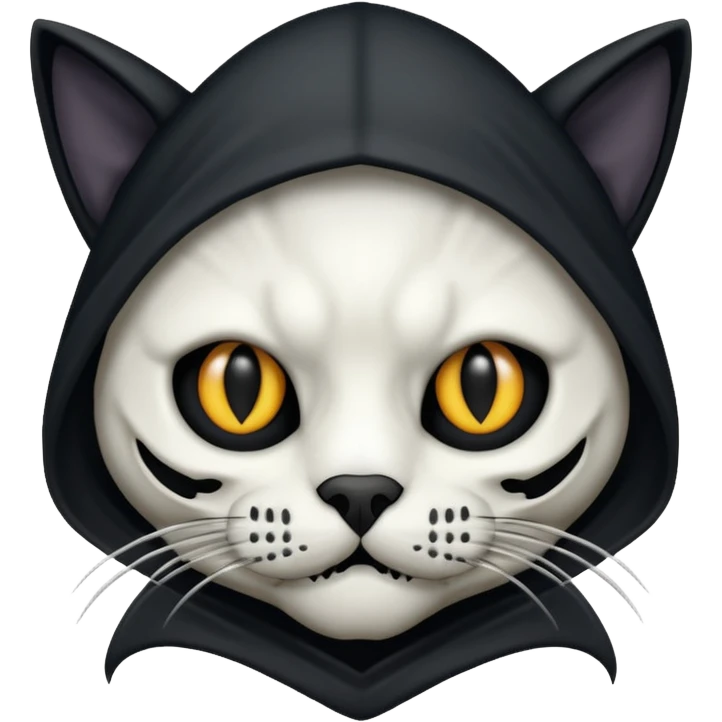 Grim reaper cat head emoji