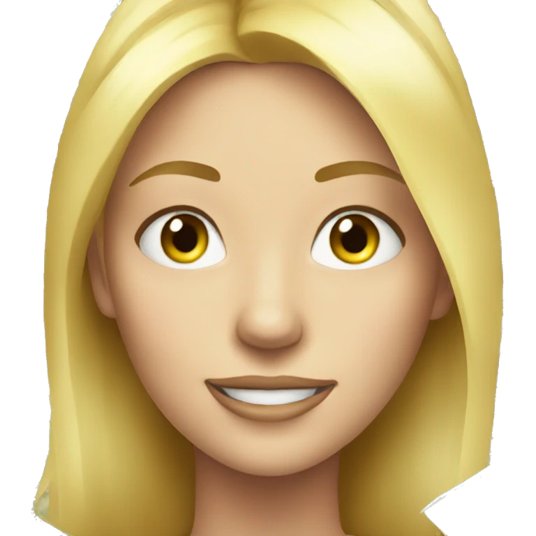 Blonde girl with money flying around emoji