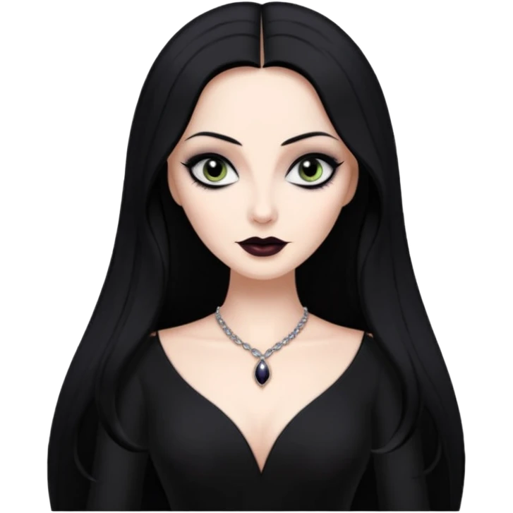 Morticia Addams sexy emoji
